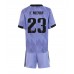 Cheap Real Madrid Ferland Mendy #23 Away Football Kit Children 2022-23 Short Sleeve (+ pants)